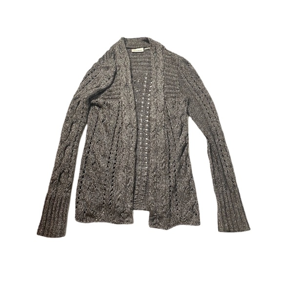 Dkny Sweaters - DKNY Cotton Blend Woven Style Cardigan Sweater